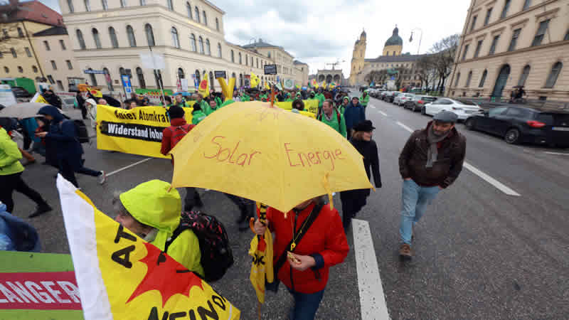 德国反核示威游行