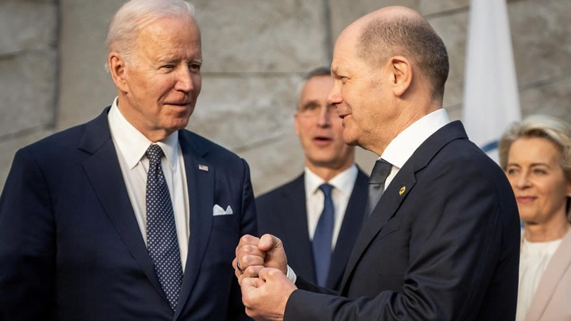 Olaf Scholz and Joe Biden