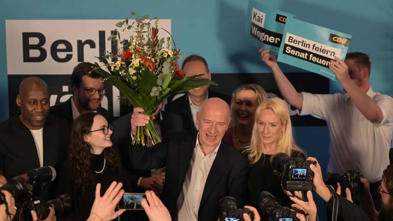 Berlin election win boosts German conservatives