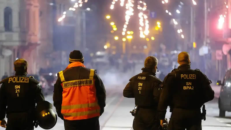 德国警察 新年夜