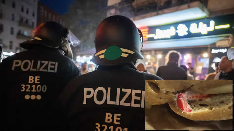 柏林新年夜执勤警察竟然吃的是发霉食品