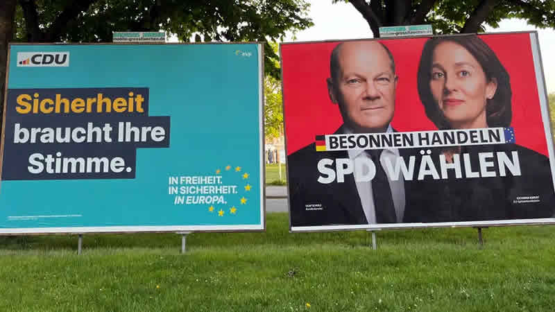 欧洲大选广告牌