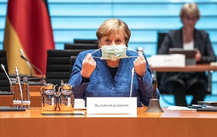 德国总理默克尔 口罩